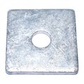 Midwest Fastener Square Washer, Fits Bolt Size 5/8 in Steel, Galvanized Finish, 127 PK 09753